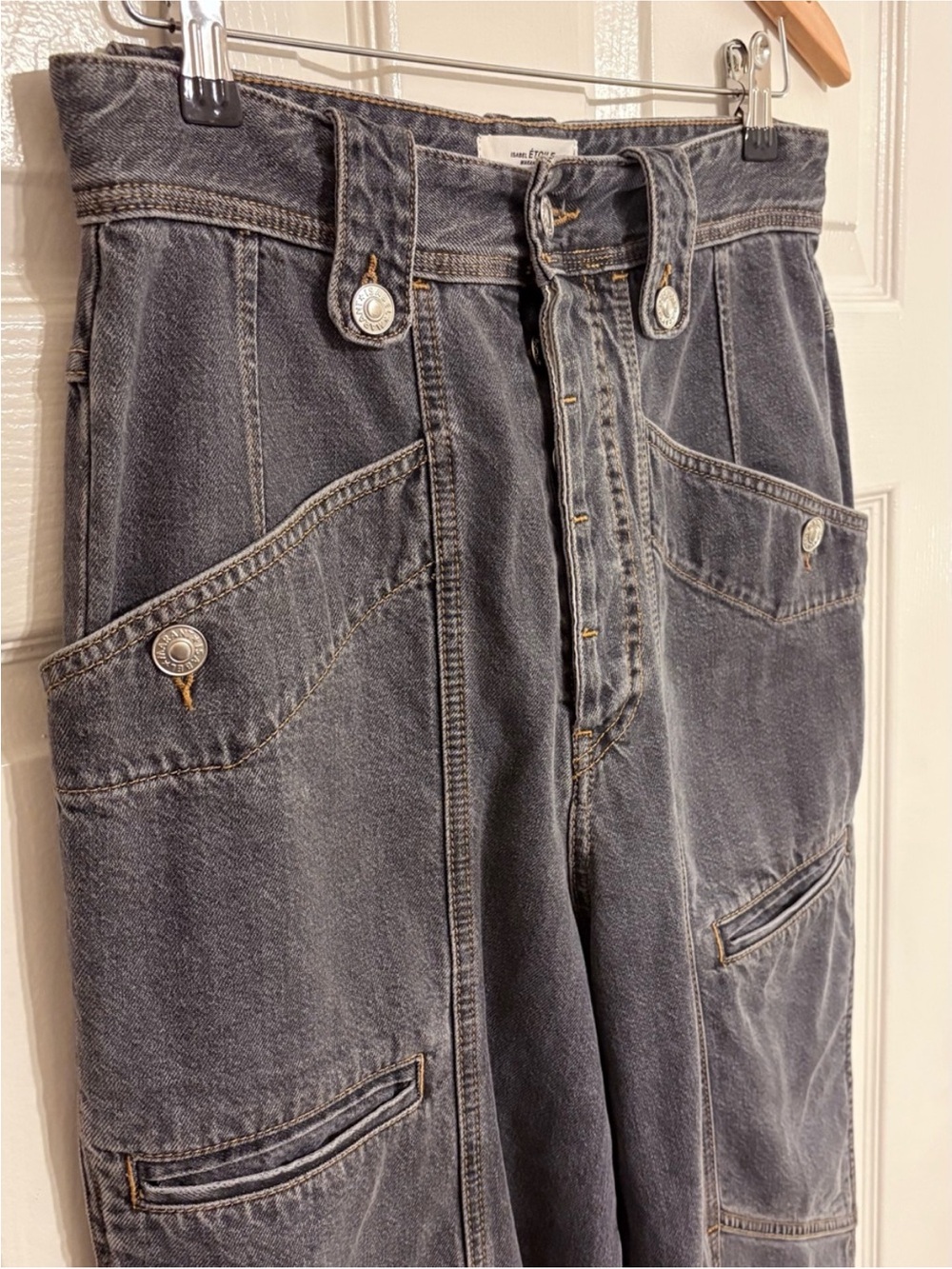 Isabel Marant Etoile Grey Neko Jeans - Picture 5 of 10